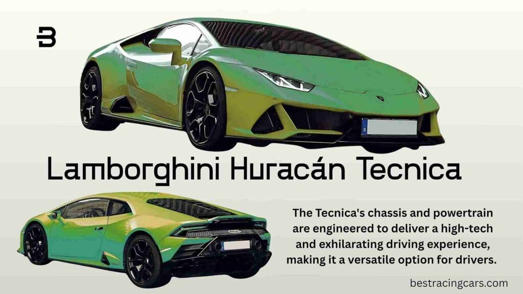 Yellow Lamborghini Huracán Tecnica, a high-performance sports car, on a list of the best racing cars in Arizona for 2025.