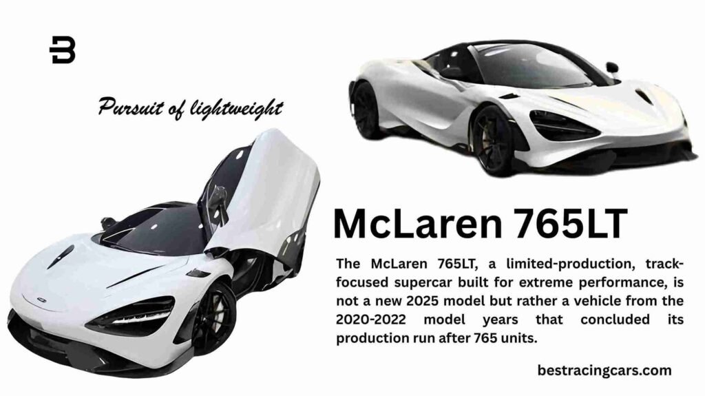 Track-focused McLaren 765LT supercar, a top performance car for Arizona racing in 2025.