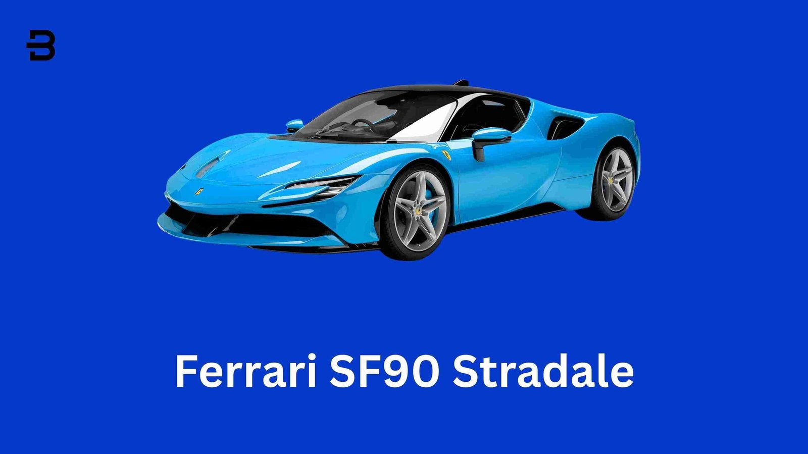 Ferrari SF90 Stradale, a red hybrid hypercar with sleek lines, accelerating on a road.