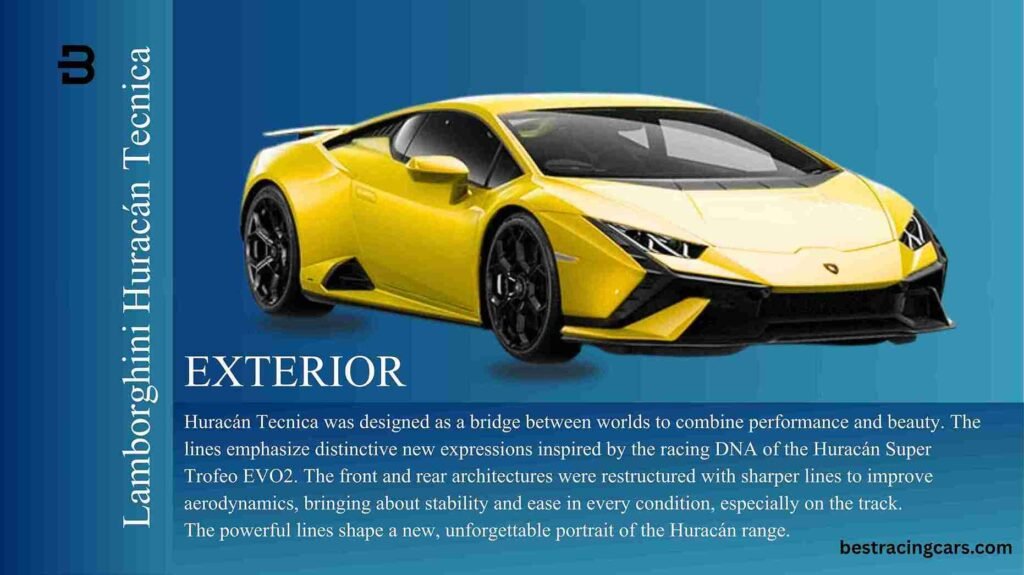 Lamborghini Huracán Tecnica, a sleek supercar designed for track performance, featured among the best racing cars in Illinois.