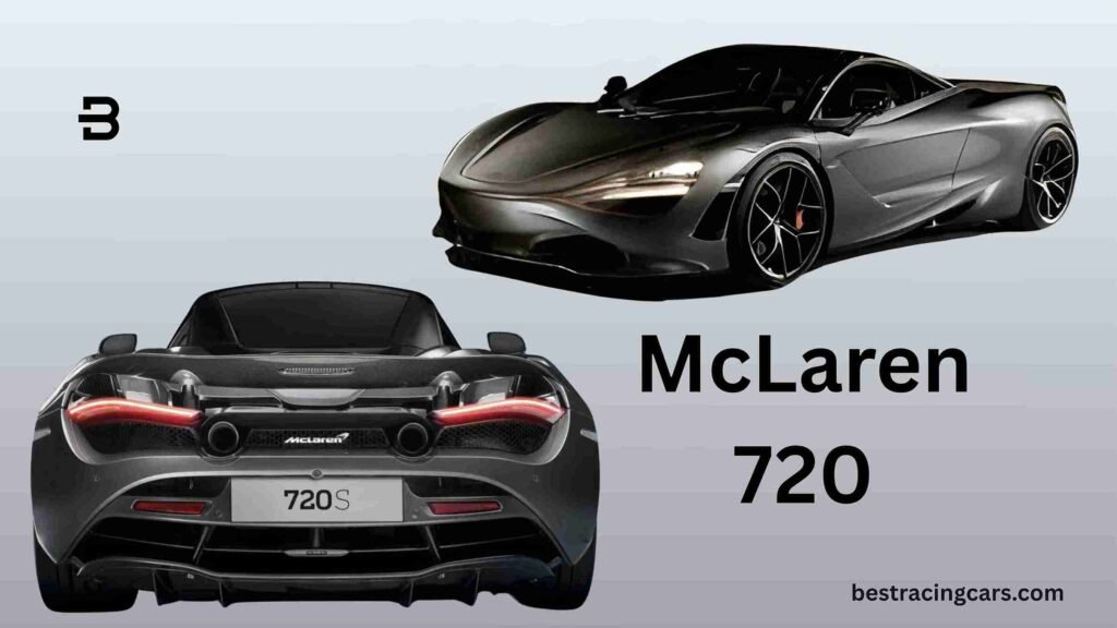McLaren 720S, a sleek orange supercar with dihedral doors and a futuristic aerodynamic design.