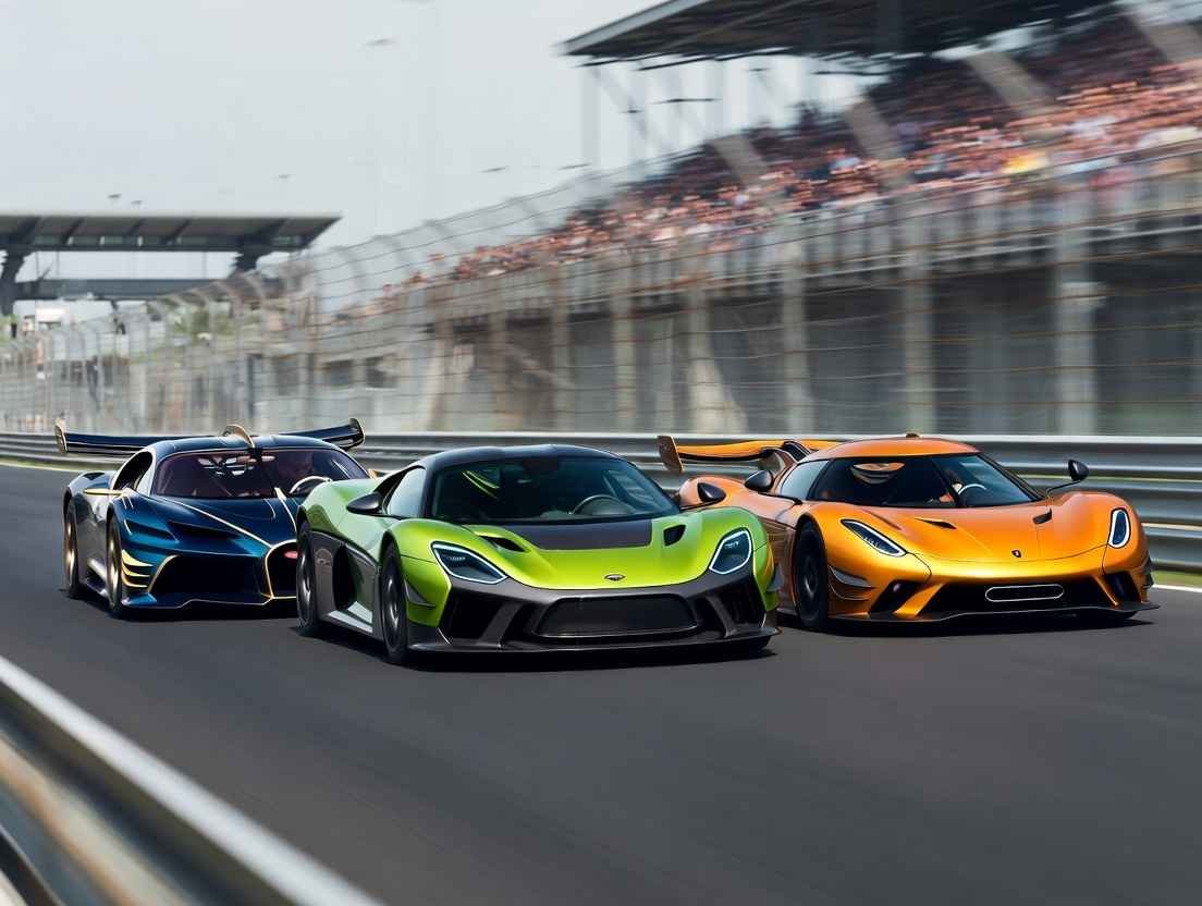 Bugatti Tourbillon, Rimac Nevera & Koenigsegg Jesko racing on track – 2026 Fastest Hypercar Showdown