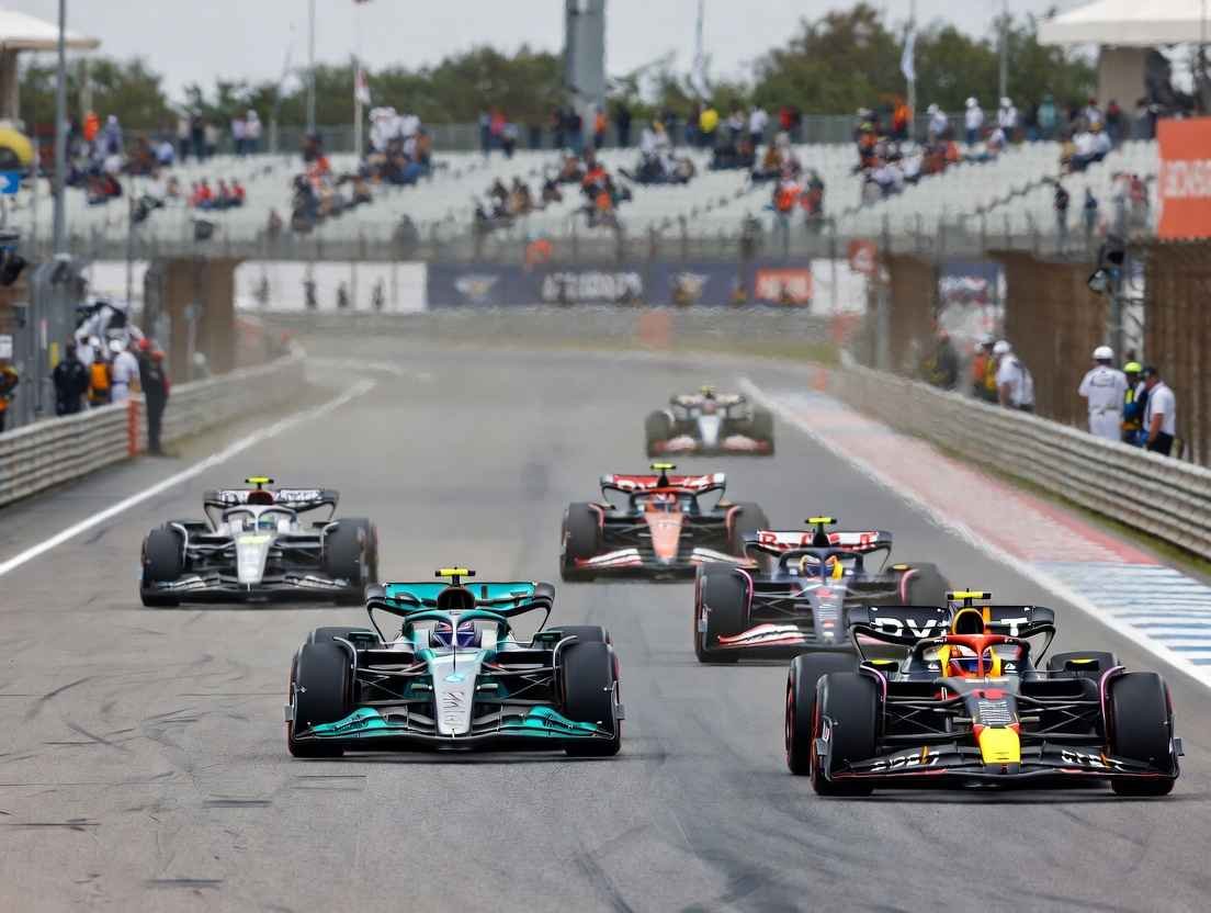 "2026 F1 cars from Mercedes, Ferrari, Red Bull, and others racing on Bahrain track during pre-season testing – early buzz and team predictions for the new season"