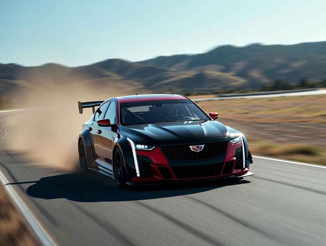 Cadillac CT5-V Blackwing one of top 5 best racing cars in Montana United States 2025 track action