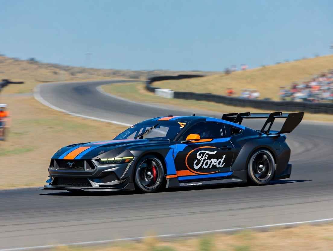 Ford Mustang Dark Horse one of top 5 best racing cars in Montana United States 2025 starry sky track