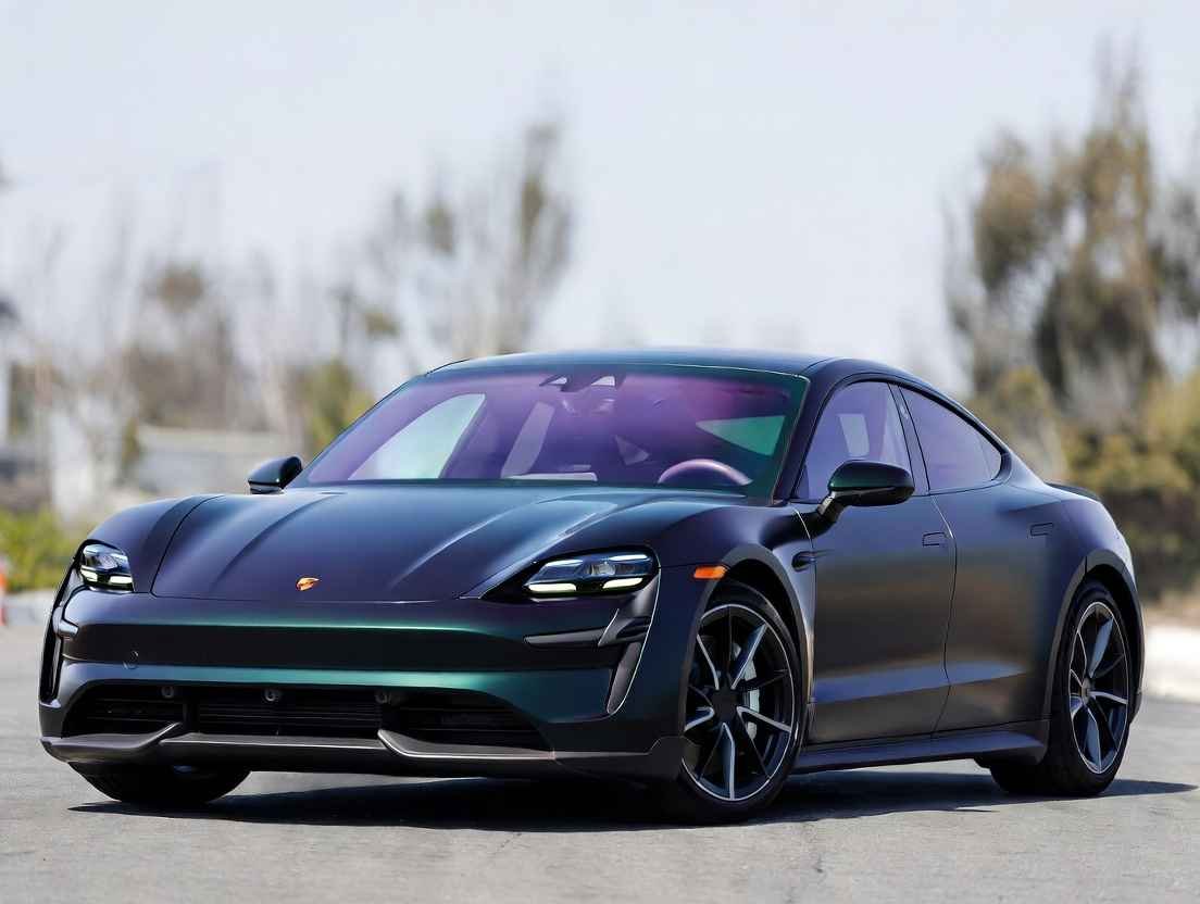 Porsche Taycan Turbo S 2026 Update – Best electric sports sedan for US drivers front view