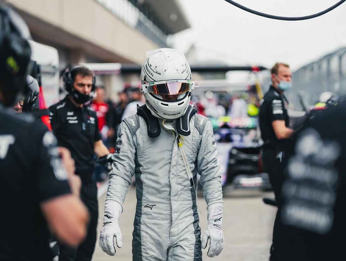 F1 one to one 2026 – a day in the life behind the scenes, F1 driver walking in pit lane with crew and helmet focus