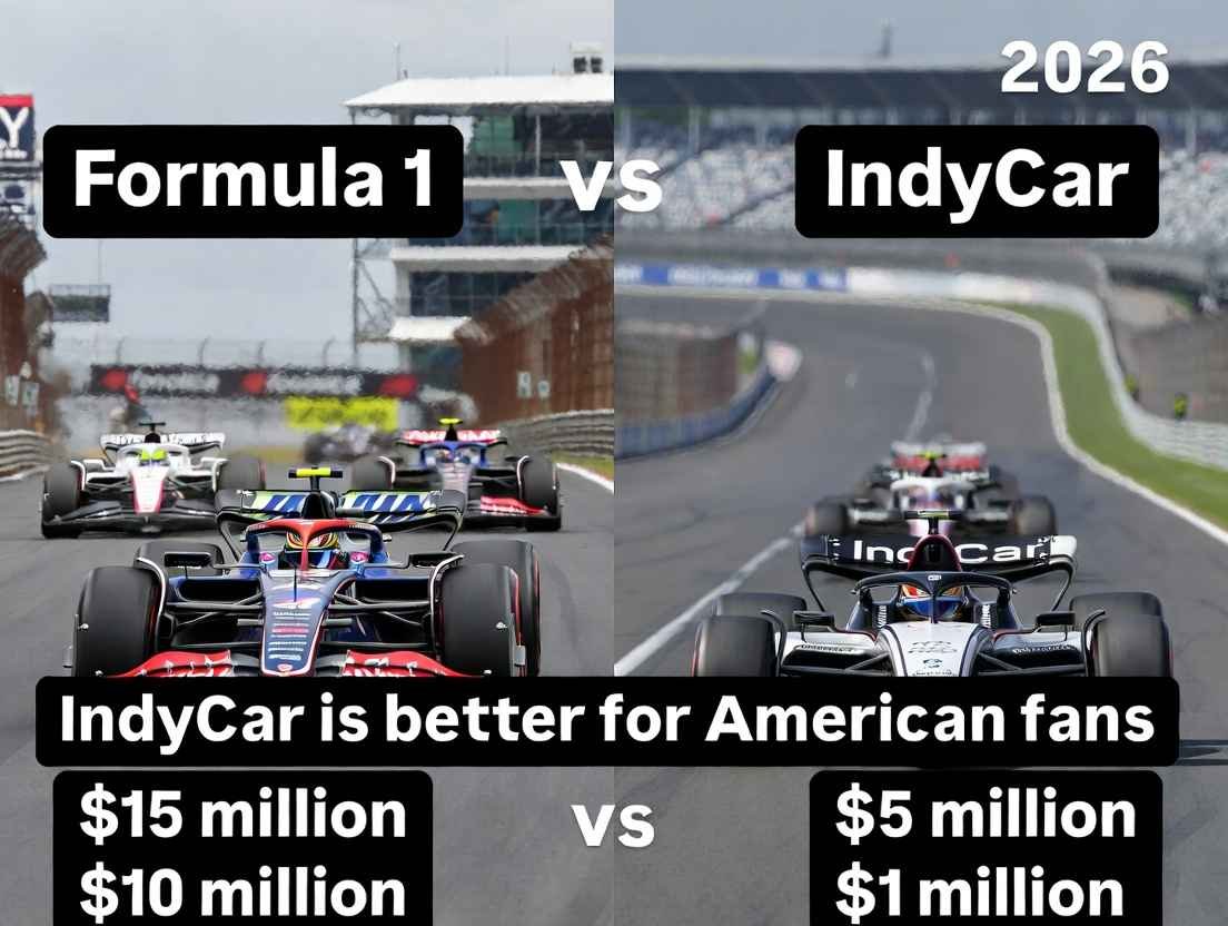Formula 1 vs IndyCar 2026: Cars Comparison & American Fans Preference