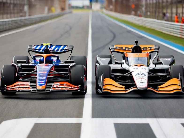 Formula 1 vs IndyCar 2026 – side-by-side car comparison showing tech, speed, and design differences between F1 hybrid and IndyCar spec cars