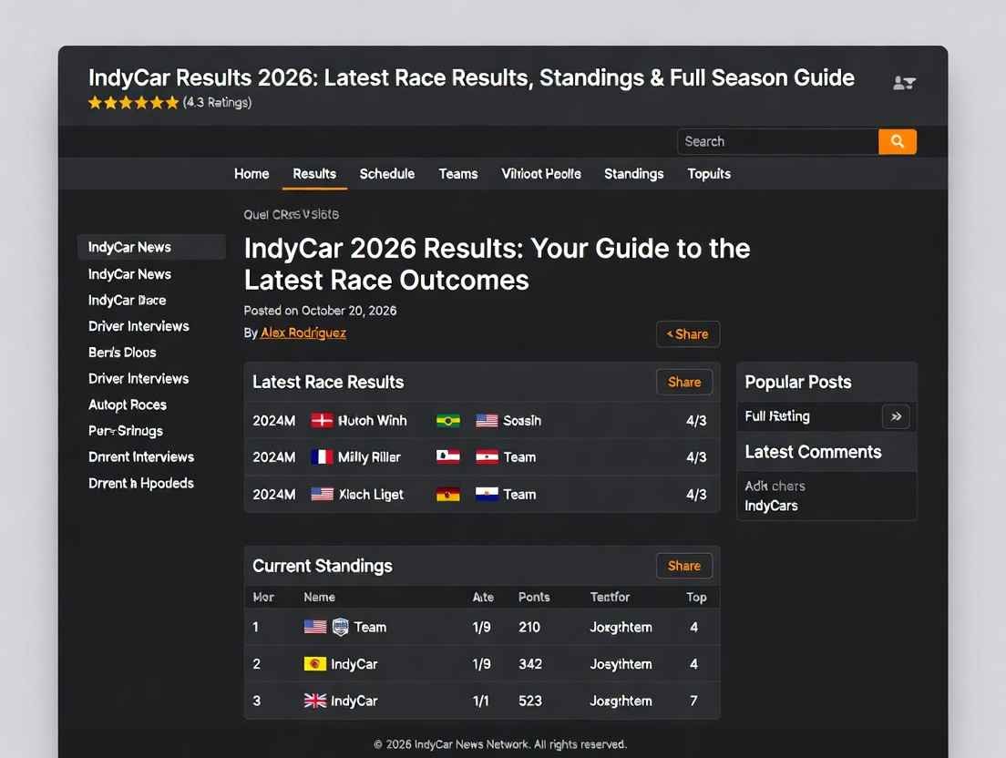 IndyCar results 2026 podium – Alex Palou celebrates victory with Scott McLaughlin and Christian Lundgaard at Firestone Grand Prix of St. Petersburg
