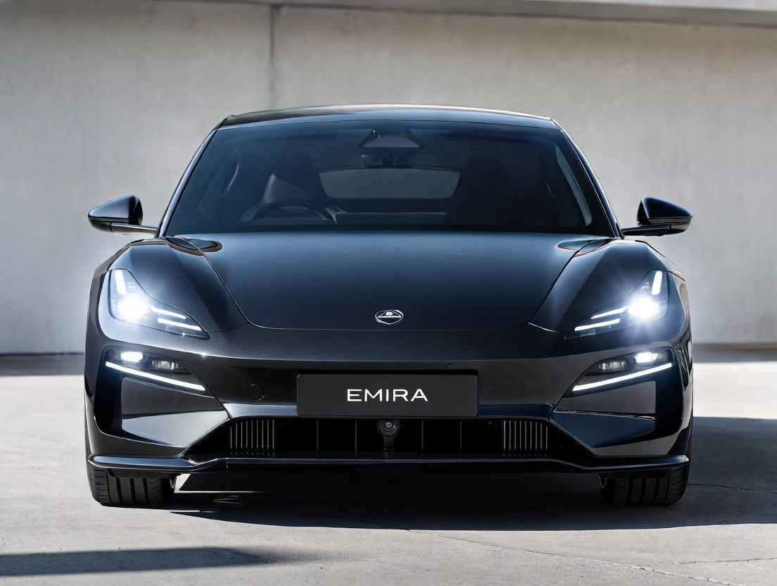 Lotus Emeya R 2026 – High-performance electric sports car front view USA
