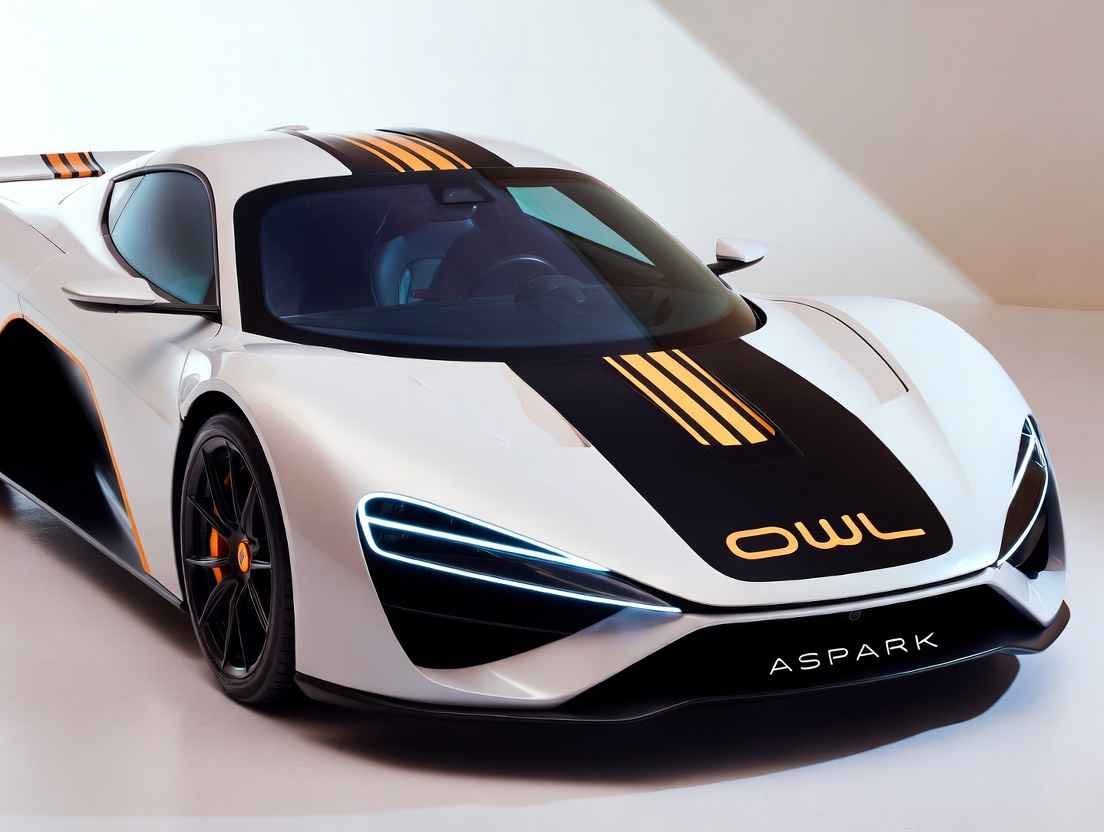 Aspark Owl electric hypercar 2026 – Japanese rocket with LED lights and carbon details