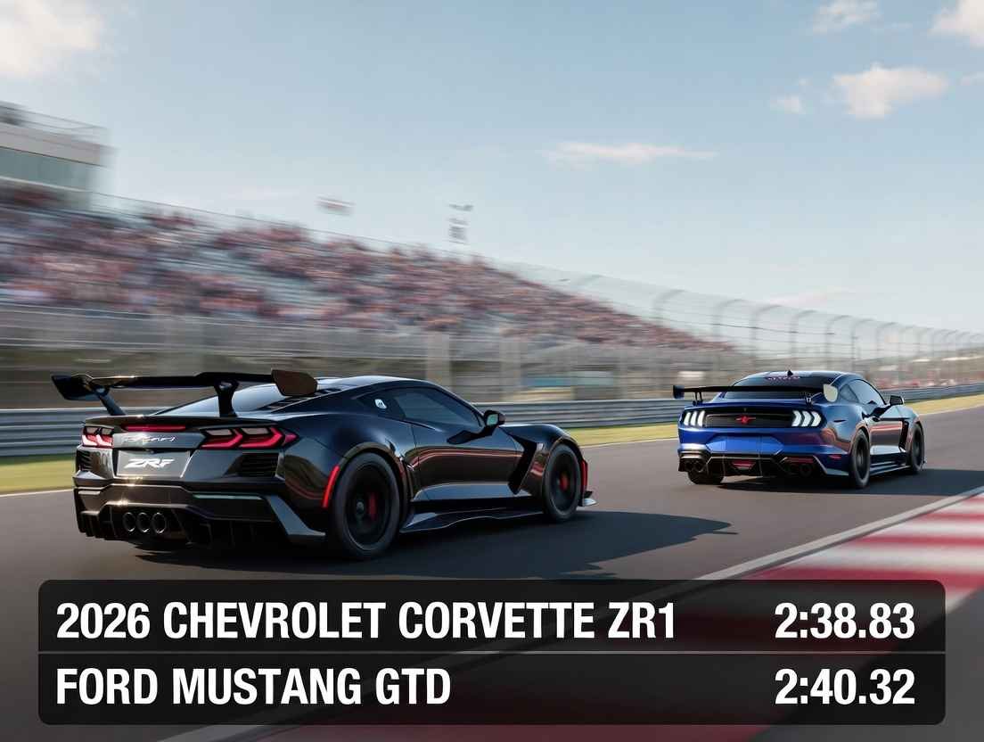 Corvette ZR1 vs Mustang GTD for American roads – 2026 track performance and lap times comparison
