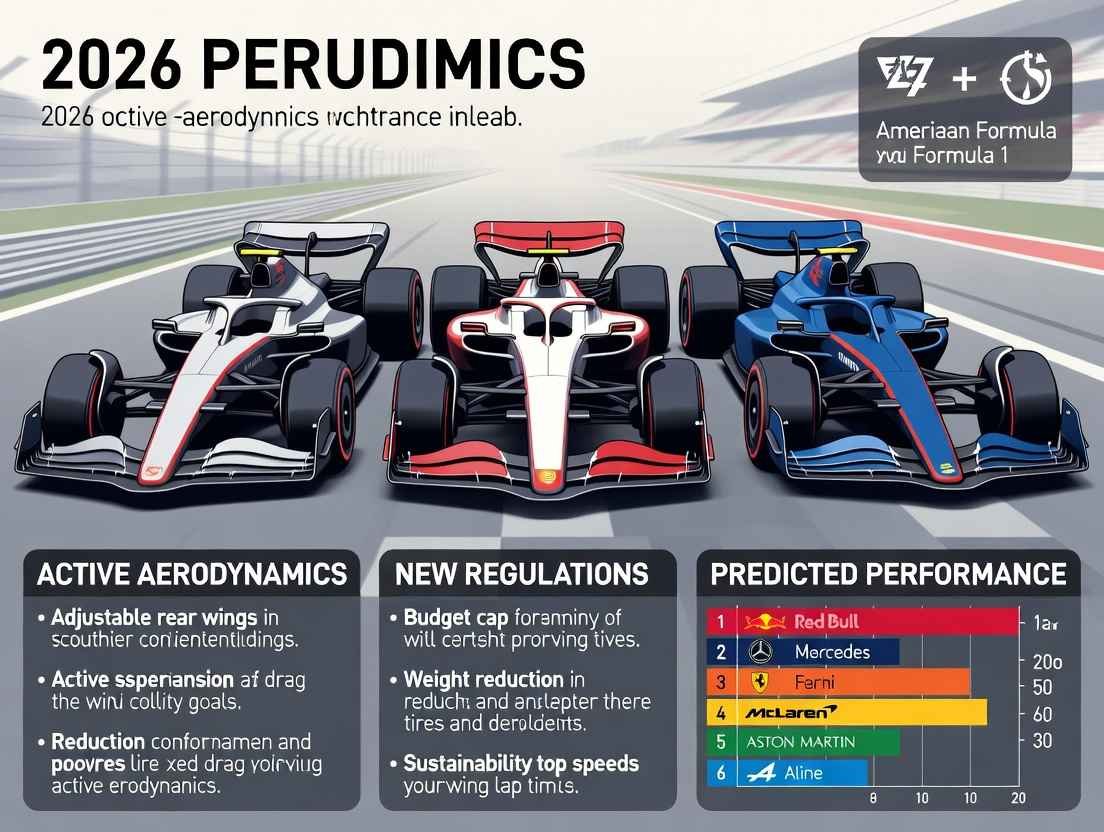 2026 F1 cars concept – New active aero rules, predicted performance & team rankings for USA fans