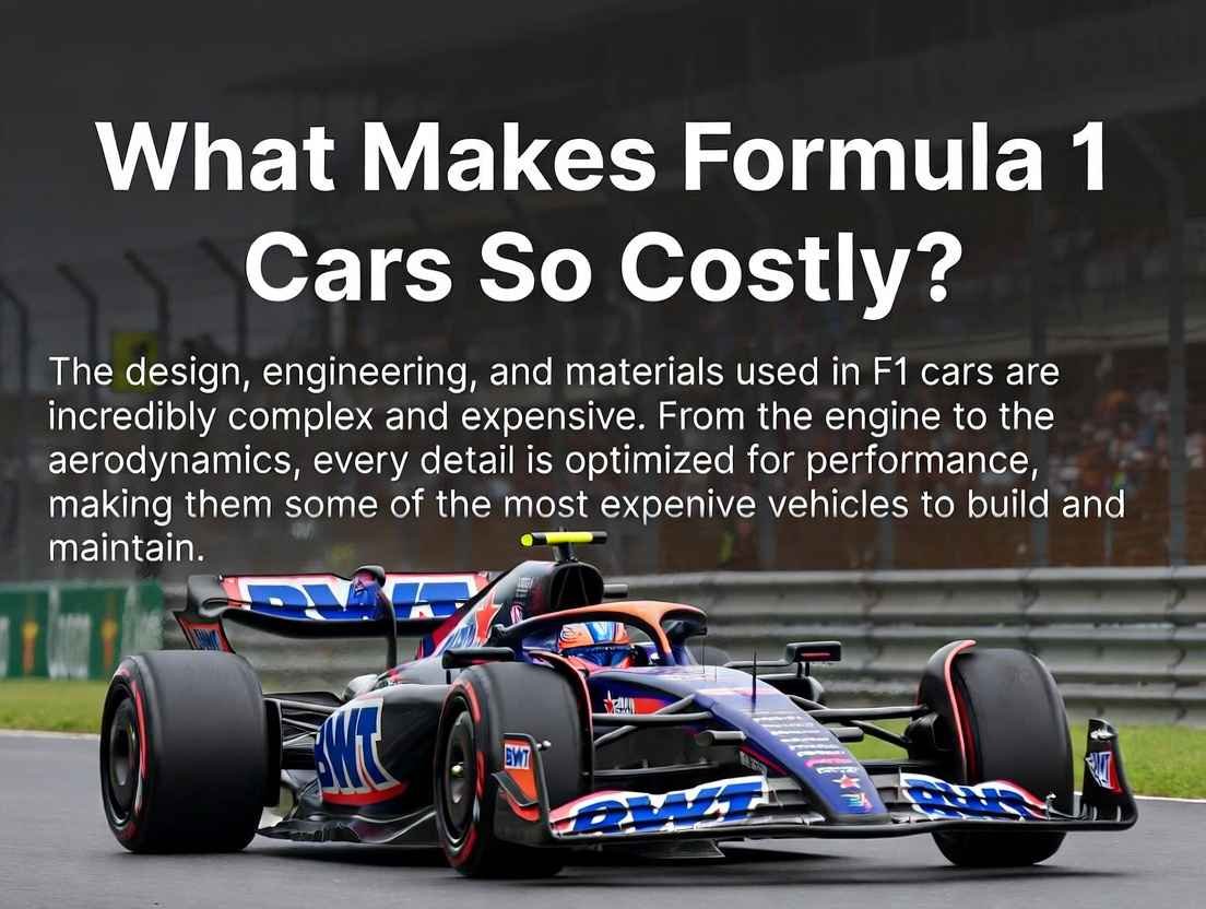 High-speed F1 car on track illustrating what makes a Formula 1 car for sale so costly in 2026: advanced engineering, rare materials and high maintenance for USA buyers.