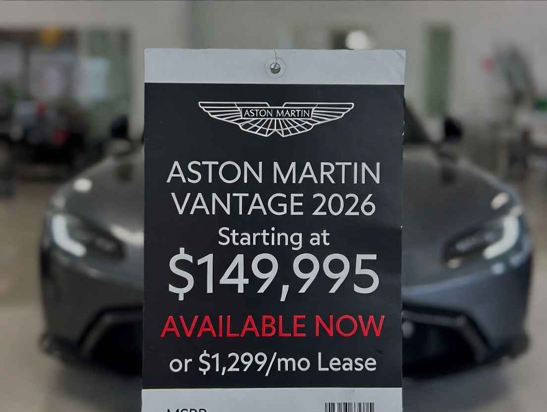 Aston Martin Vantage 2026 price tag – Starting MSRP $149,995 USA availability