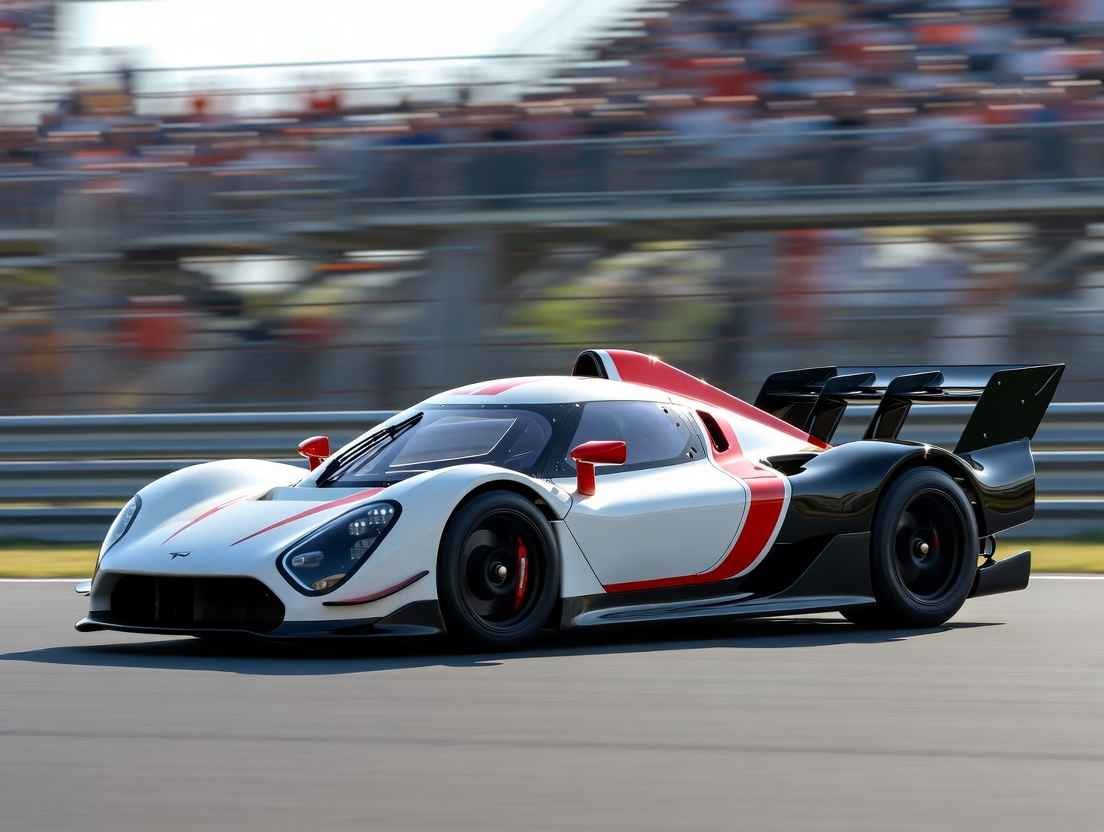 RC F1 Racing Cars white and red high-speed prototype in action on racetrack showing aerodynamic design and speed in 2026