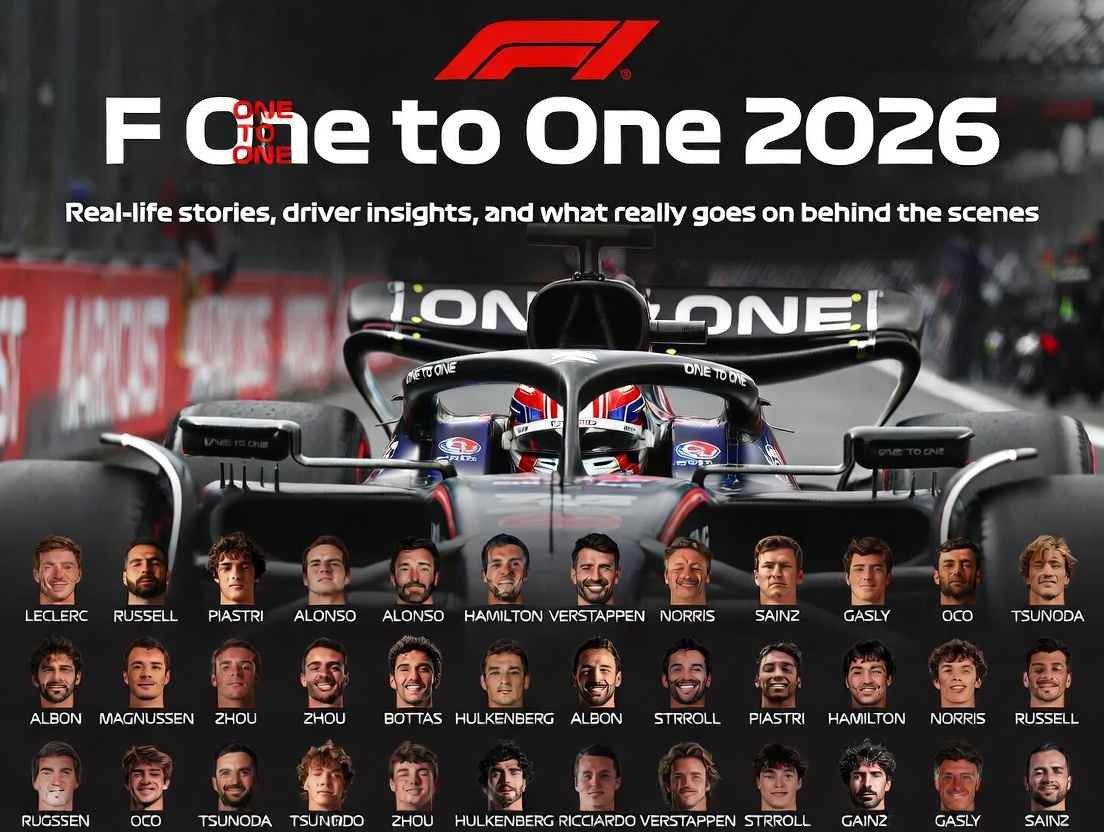 F1 one to one 2026 – real-life driver stories and behind-the-scenes insights, pit crew preparing racer with helmet focus